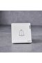 Bell Switch Aura White, Brushed White, Phosphor Copper, Switches, 86 x 90