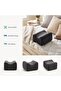 Verve Knee Support Firm Molded Memory Foam Pillow, Ash Grey, L 20 x W 25 x H 12 cm, Velvet Stretch - 6