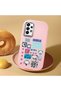 Pink Silicone Case with Shock-Absorbing Camera Protection Compatible with Samsung Galaxy A73 - 2