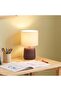 Supreme Ceramic Table Lamp Dark Brown- 35Cm, Ceramic, Linen, L 25 x W 25 x H 35 cm - 5
