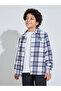 Multi-Color Checked Button-Up Shirt with Embroidery