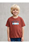 Boys Rust Graphic Print Regular Fit T-Shirt By Juniorloom