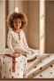 Children's Lovely Winter Patterned Ecru Pajama Set - 3