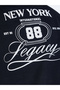 Black Graphic Print Crew Neck Oversized T-Shirt - 4