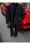 Straight Zipper Oversize Trench Jacket - 2
