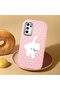 Oppo A16/A16S Compatible Shock-Absorbing Camera Protected Pink Silicone Case Cat - 2