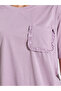 Pink Solid Pocket Detail T-Shirt and All Over Star Print Pants Pyjama Set - 3