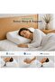 Wave Medium-firm Visco Memory Foam Contour Polyester Pillow, White, L 40 x W 60 x H 11 cm, Pillows - 7