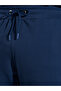 Navy Blue Solid Pocket Details Straight Fit Sweatpants - 3