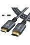 كابل تووزو من HDMI إلى ميني HDMI بطول 2 متر، عبوة من قطعتين، مجدول بالنايلون، يدعم تقنية 3D/4K@60Hz بسرعة 18 جيجابت في الثانية - 4