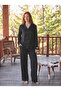 Buttoned Woven Satin Fabric Pajama Set