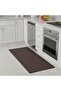 Beluxe, Clouds Anti Fatigue Cushioned Comfort Runner Mat 45X120Cm Brown, Polyvinyl Chloride (PVC)