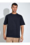 Black Slogan Print Crew Neck Oversized T-Shirt - 3