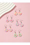 Girls Set of 5 - Pastel Daisy Drop Earrings - 4