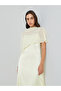 Beige Cape Sleeve Midi Dress - 2