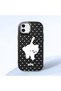 iPhone 12/12 Pro Compatible Shock-Absorbing Black Silicone Case with Camera Protection Cat