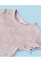 Infant Girls Lilac Allover Printed Rib T-Shirt - 2