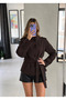 Kaşe Stand Collar Buttoned Jacket - 6