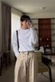 Men's Crew Neck Long Sleeve Regular Fit 100% Cotton T-Shirt - 4