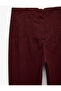 High Waist Short Straight Leg Cigarette Pants with Pockets - 8