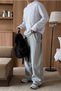 Men's Crew Neck Long Sleeve Regular Fit 100% Cotton T-Shirt - 3