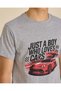 Senior Boys Grey Car Graphic T-Shirt - 4