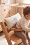 Elephant Patterned Cotton Linen Baby Waist Support Pillow Breastfeeding Support Pillow Crib Cushion 15X30 cm - 2