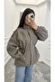 Imported Fabric Jacket with Elastic Waistband and Lining - 5