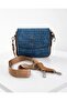 Women's Denim Pattern Waterproof Adjustable Strap Shoulder Bag
