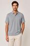 Textured polo collar t-shirt - 2