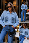 Women's Zippered Knitwear Sweater – Oversized Cardigan with Jean Pocket Detail - 2