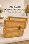 2-Piece Bamboo Organizer Bathroom Kitchen Organizer Pinterest Model Bread Basket Storage Box