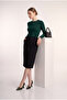 Women's Stiletto Crocodile Green Shiny Pointed Toe Medium Heel F701 - 2