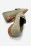 Genuine Leather Olive Suede Women's Buckle Detailed Ballerinas Andy - 4