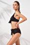 Underwire Gathering Bikini Set Black 2025 New Season - 4