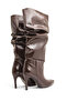 Women's Thin Heel Pointed Toe High Bellows Boots - 2