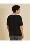 Senior Boys Black London Cut And Sew Polo T-Shirt - 3