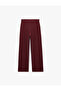 Regular Fit Viscose Blend Pleated Wide Leg Trousers with Regular Waist Pockets - 6