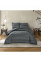 Striped Comforter Set Grey