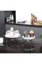 White Marble Tray Stand Set Of 2 Pcs - Vanity Organizers For Jewellery, Perfume, Makeup Table, Coffee Table Tray, Bathroom and Bedroom Tray - 4