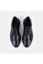 Men's Black Lace-Up Leather Classic Shoes with Brogue Detail - 6