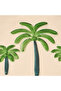 Palm Tree Debossed Glass Plate - 21x2 cms - 2