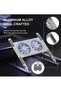 Laptop Cooling Pad Laptop Cooler Laptop External Fan Laptop Cooling Stand with Fan Computer Cooling Fan for Gaming Laptop MacBook Air Pro 9-17" Notebook Aluminum - 2