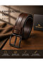 Genuine Leather Men's Belt – Brown
