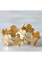 Floral Textured Napkin Ring - Set of 4 - 3