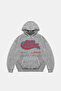 Still Moving Printed Oversize Unisex Washable White Hoodie