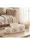 Butterfly Embossed 3-Piece Porcelain Serving Bowl Set with Tray - 4