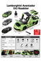 Licensed 1:18 Alloy Lamborghini Aventador Svj Collectible Die-Cast Metal Car Gray - 3