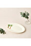 Palm Tree Print Bone China Platter - 30x21 cms - 3