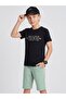 Boy's Back-Printed Shorts Set - 4